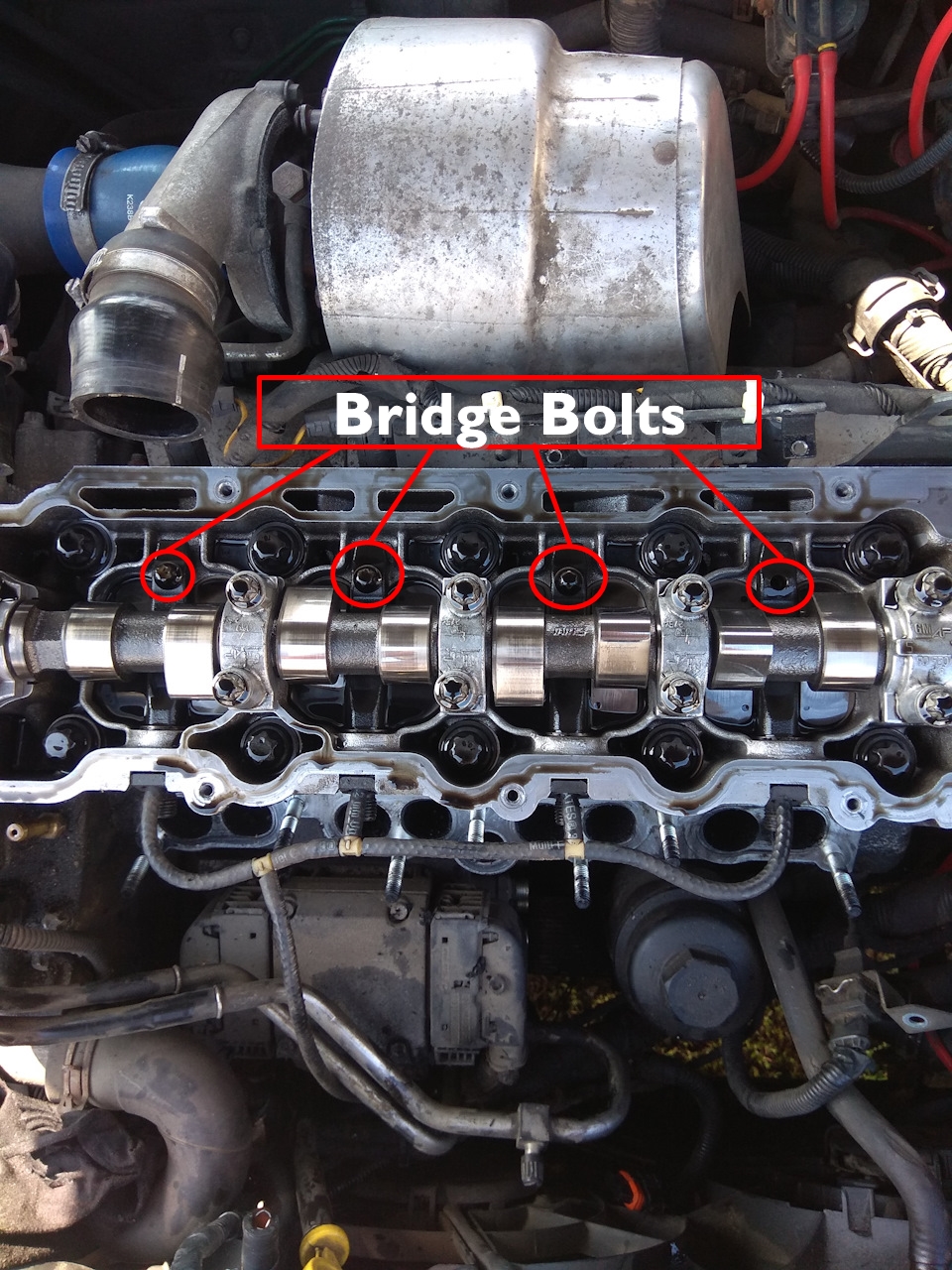 Removing bridge bolts